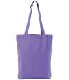 W691 Westford Mill EarthAware® Organic Twill Tote Bag Violet colour image